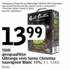 Tšilli geograafilise tähisega vein santa Christina Sauvignon Blanc