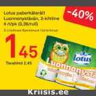 Allahindlus - Lotus paberkäterätt Lounnonystävän, 2-kihiline 4 rl/pk