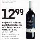 Hispaania kaitstud päritolunimetusega vein Tirres Celeste Crianza 14,5%, 0 75 l