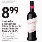 Austraalia geograafilise tähisega lauavein Peter Lehmann Clancy´s 14,5%, 75 cl