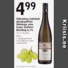 Saksamaa kaitstud geograafilise tähisega vein Franz Hoffner Riesling 8,5%, 75 cl