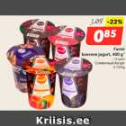 Allahindlus - Farmi
koorene jogurt, 400 g*