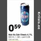 Allahindlus - Hele õlu Zubr Classic 4,1%, 500 ml