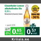 Allahindlus - Clausthaler Lemon
alkoholivaba õlu
0,33 L