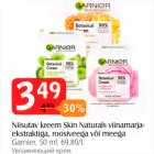 Allahindlus - Niisutav kreem Skin Naturals viinamarjaekstraktiga, roosiveega või meega