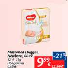 Mähkmed - Mähkmed Huggies, Newborn, 66 tk