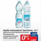 Allahindlus - Itaalia mineraalvesi Sant´Anna, 1,5 l