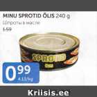 MINU SPROTID ÕLIS 240 G