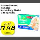 Mähkmed - Laste mähkmed Pampers Active Baby Maxi 4 7-18kg/82tk