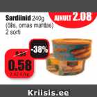 Allahindlus - Sardiinid 240 g