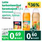 Allahindlus - Lotte karboniseeritud karastusjook 1,5 L