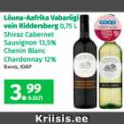 Lõuna-Aafrika Vabariigi vein Riddersberg 0,75 L