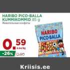 Allahindlus - HARIBO PICO-BALLA
KUMMIKOMMID