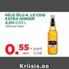 Allahindlus - HELE ÕLU A. LE COQ
EXTRA GINGER