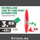 Allahindlus - MAYBELLINE
ONE BY ONE MUST
RIPSMETUŠŠ