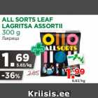 Allahindlus - ALL SORTS LEAF
LAGRITSA ASSORTII
300 g