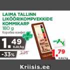 Allahindlus - LAIMA TALLINN
LIKÖÖRIKOMPVEKKIDE
KOMMIKARP
180 g