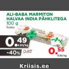 Allahindlus - ALI-BABA MARMITON
HALVAA INDIA PÄHKLITEGA
100 g