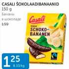 CASALI ŠOKOLAADIBANAANID 150 G