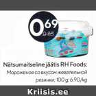 Nätsumaitseline jäätis RH Foods;
100 g