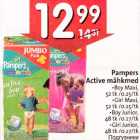 Mähkmed - Pampers Active mähkmed .Воу Maxi,52 tk /0.25/tk
.Cirl Maxi,52 tk /0.25/tk .Boy Junior,48 tk /0.27/tk
.Cirl Junior,48 tk /0.27/tk