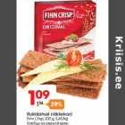 Allahindlus - Rukkijahust näkileivad
Finn Crisp, 200 g, 5,45/kg