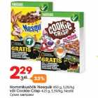 Allahindlus - Hommikusöök Nesquik 450 g, 5,09/kg
või Cookie Crisp 425 g, 5,39/kg, Nestlé