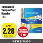 Allahindlus - Tampoonid Tampax Pearl Regular