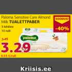 Allahindlus - Paloma Sewnsitive Care Almond Milk TUALETTPABER