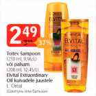 Allahindlus - Toitev šampoon (250 ml) või palsam (200 ml) Elvital Extraordinary Oil kuivadele juustele 