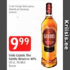 Viski Grants The Family Reserve 40%
50 cl, 19,98/L