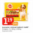 Allahindlus - Koeraeine, erinevad maitsed, 4-pakk*
Pedigree, 4 x 100 g, 2,98/kg