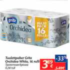 Allahindlus - Tualettpaber Grite Orhidea White, 16 rulli