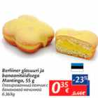 Allahindlus - Berliiner glasuuri ja banaanitäidisega Montinga, 55 g