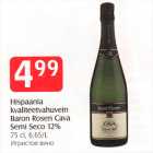 Allahindlus - Hispaania kvaliteetvahuvein Baron Rosen Cava Semi Seco