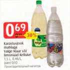 Allahindlus - Karastusjook mahlaga Valge Klaar või limonaad Kelluke, 1,5 l