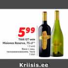 Allahindlus - Tšiili GT vein
Misiones Reserva, 75 cl**