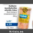 Allahindlus - Kulduimtuunikala filee oliiviõlis calvo 250 g