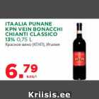 Allahindlus - ITAALIA PUNANE
KPN VEIN BONACCHI
CHIANTI CLASSICO