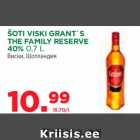 Allahindlus - ŠOTI VISKI GRANT`S
THE FAMILY RESERVE