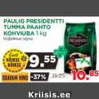 Allahindlus - PAULIG PRESIDENTTI TUMMA PAAHTO KOHVIUBA 1 kg