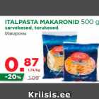 Allahindlus - ITALPASTA MAKARONID 500 g