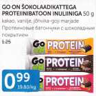 GO ON ŠOKOLAADIKATTEGA PROTEIINIBATOON INULIINIGA 50 G