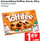 Kompvekikarp Toffifee, Storck, 125 g
