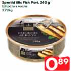 Sprotid õlis Fish Port, 240 g
