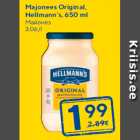 Majonees Original, Hellmann's, 650 ml