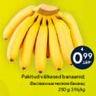 Pakitud väikesed banaanid