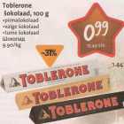 Allahindlus - Toblerone šokolaad