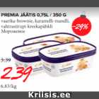 Allahindlus - PREMIA JÄÄTIS 0,75 L/ 350 G