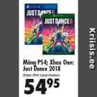 Allahindlus - Mäng PS4; Xbox One:
Just Dance 2018
